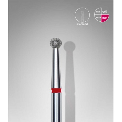 Накрайник, диамантен FA01R027K топка, червен, 2.7мм 1 бр.
