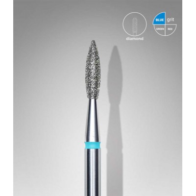 Накрайник, диамантен FA11B021/8K заострен пламък, син 2.1/8 1 бр.