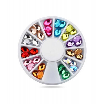 Комплект камъчета за нокти - 12 цвята