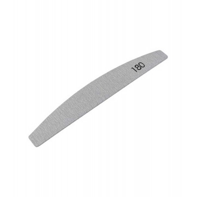 Сменящ се абразив 180 grit. за пила за маникюр 25 бр. опаковка, цвят сив Полумесец 1 бр.