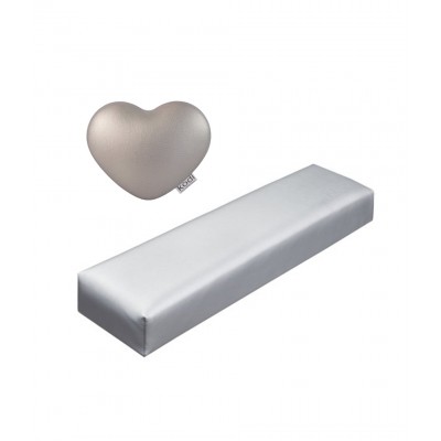 Комплект от възглавница и подлакътник Kodi Professional сребърен