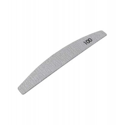 Сменящ се абразив 100 grit. за пила за маникюр 25 бр. опаковка, цвят сив Полумесец 1 бр.