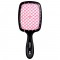 Четка за коса черна - светлорозово