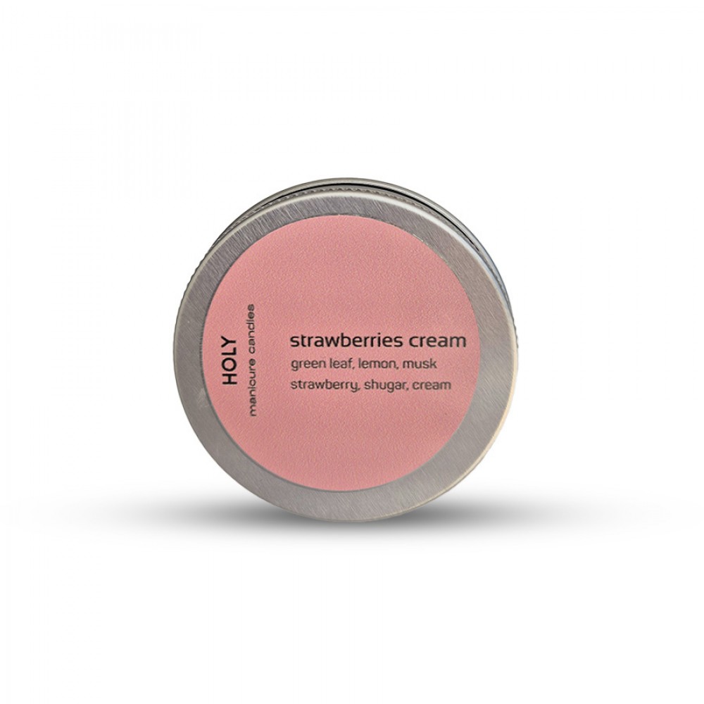 Масажна свещ Strawberries cream 30 ml.