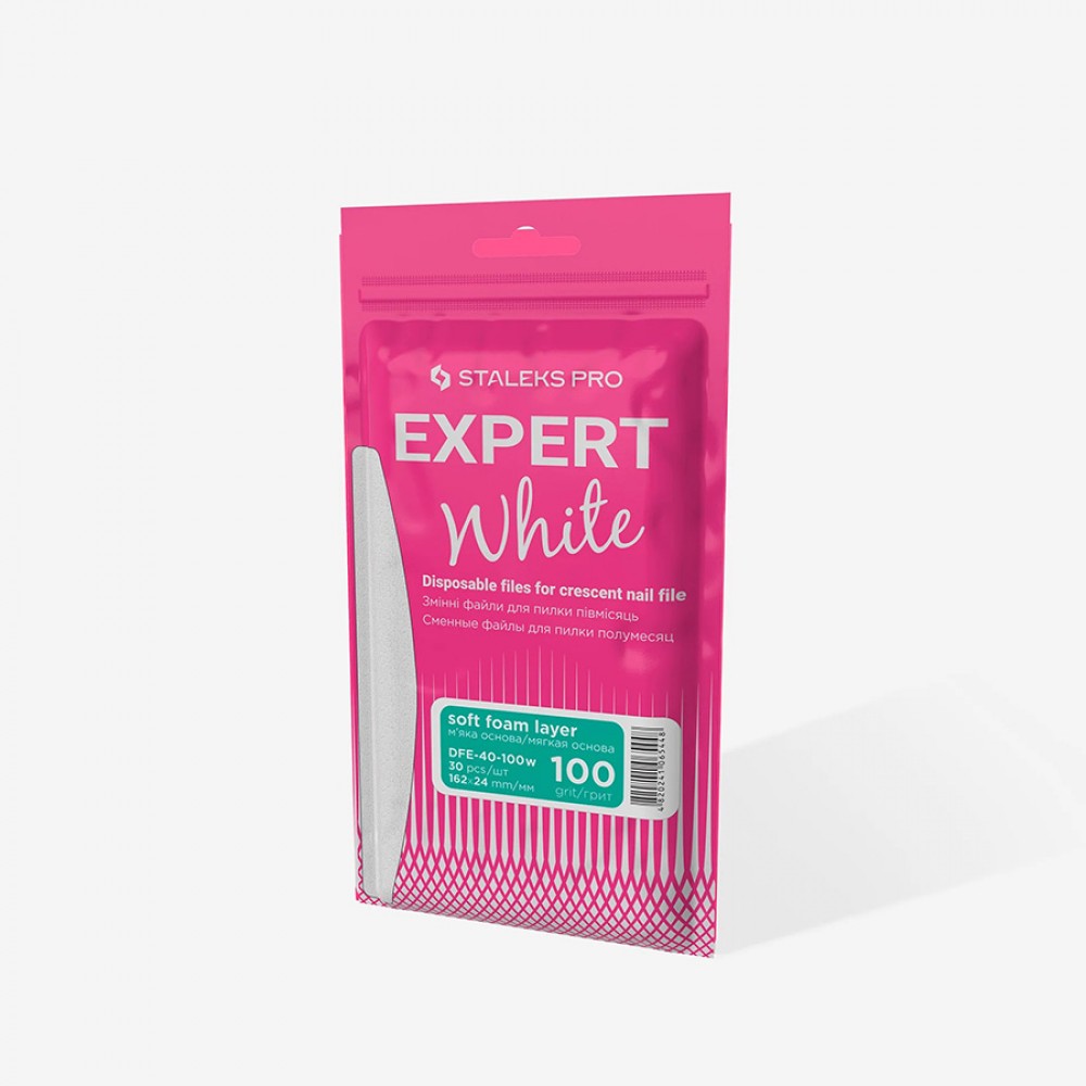 Комплект сменящи се абразиви за пила Полумесец Expert 40 100 грит 30бр с пяна