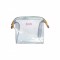 Прозрачна козметична чанта с блясък 