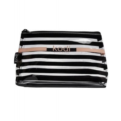 Козметична чанта Зебра голяма с черни ленти