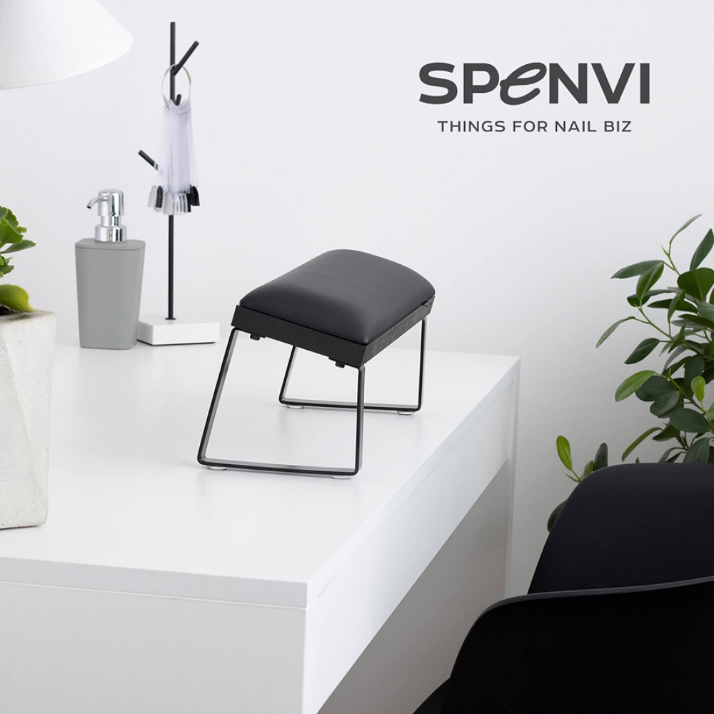 Поставка за ръце за маникюр наклонена SPENVI LOFT Total black - черна основа