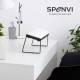 Поставка за ръце за маникюр наклонена SPENVI LOFT WHITE - черна основа