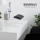 Поставка за ръце за маникюр наклонена SPENVI LOFT black-бяла основа