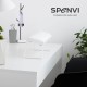 Поставка за ръце за маникюр наклонена SPENVI LOFT Total white-бяла основа