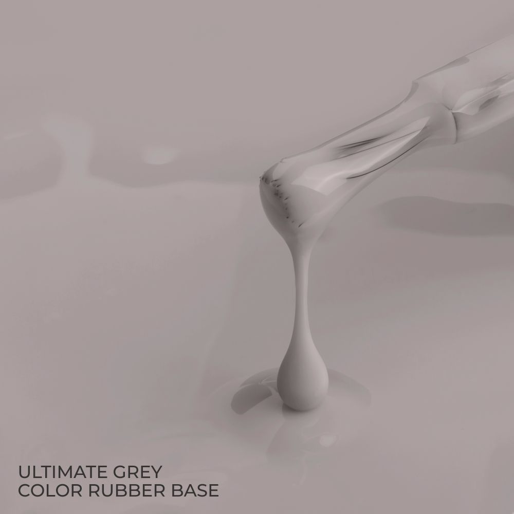 Цветна каучукова основа Color Rubber Base Gel Ultimate Grey Наситено сив 7 мл.