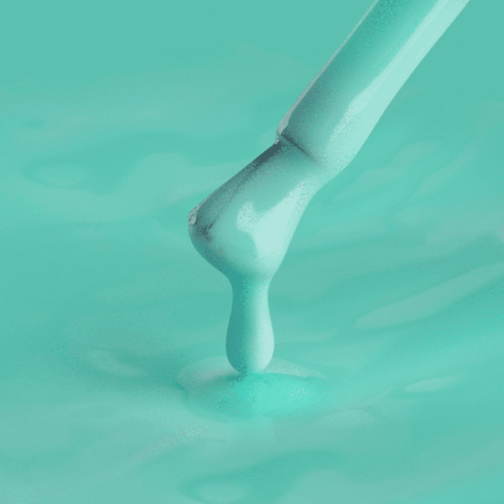 Цветна каучукова основа Macarons Mint Мента 8 мл.