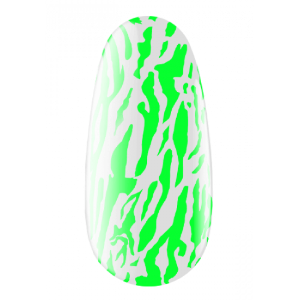Цветен гел за стемпинг, 4 мл,  Neon Green, неоново зелено