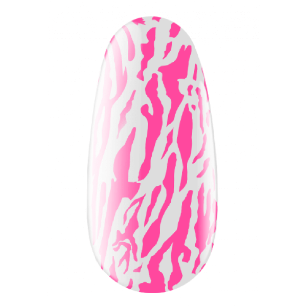 Цветен гел за стемпинг, 4 мл,  Neon Pink. неоново розово