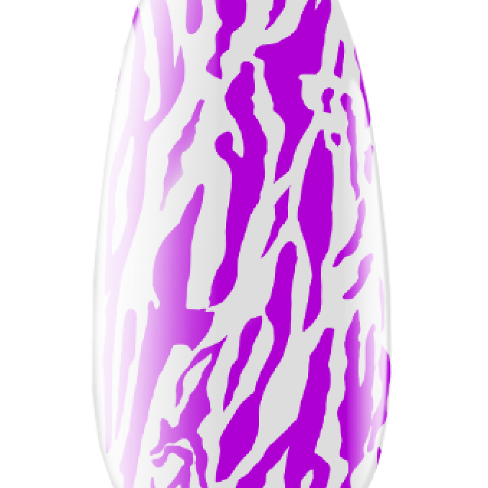 Цветен гел за стемпинг, 4 мл,  Neon Violet, неоново лилаво