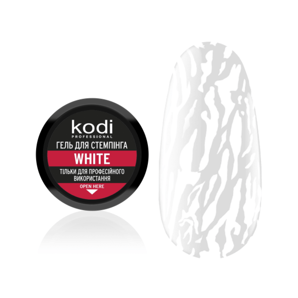 Цветен гел за стемпинг White 4 мл.