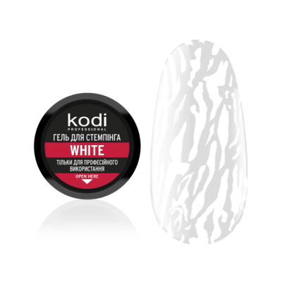 Цветен гел за стемпинг White 4 мл.