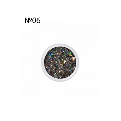 Сух брокат за нокти Brocade №06, 3 г