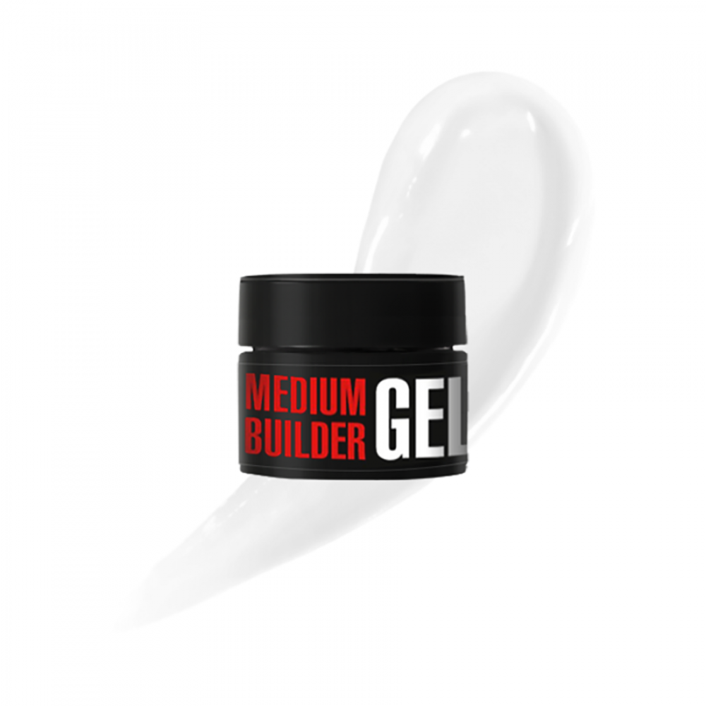 Гел за изграждане Medium Gel №01 13г  млечно бяло