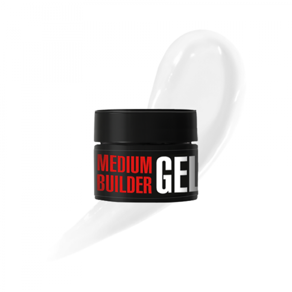 Гел за изграждане Medium Gel №01 30г млечно бяло