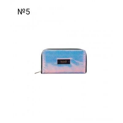 Калъф за четки с цип №5, сребристопрасковен