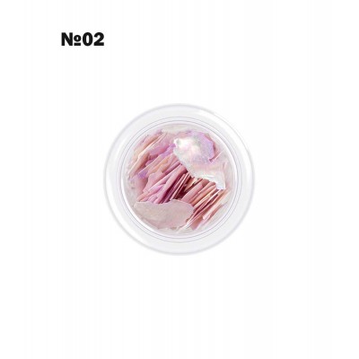 Декорация черупки за нокти №2, цвят светлорозово