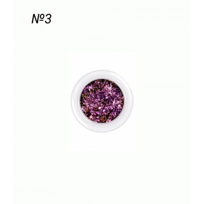 Пудра пигмент, люспички различни цветове F03